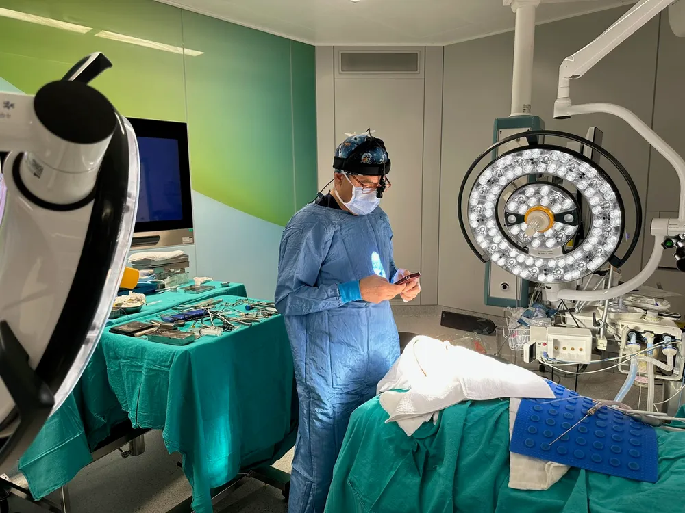 Operating theatre at the Istanbul live surgery course