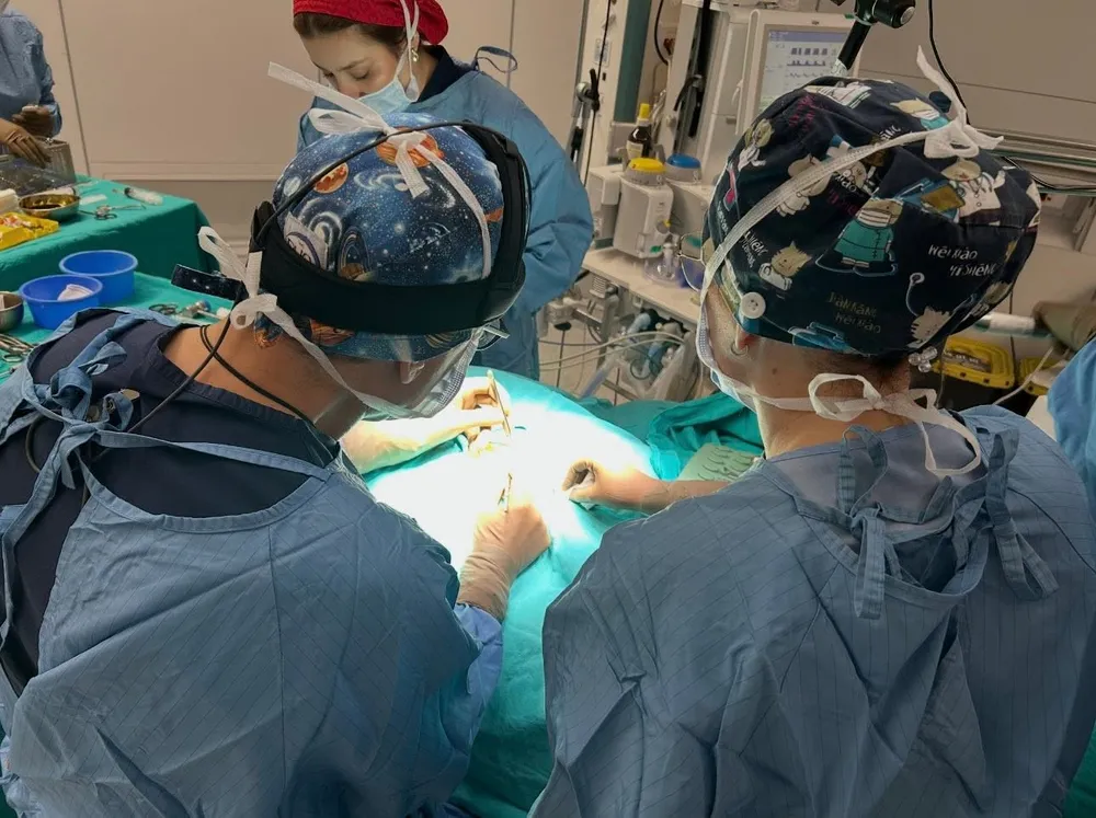 Observing live surgery at the Istanbul course